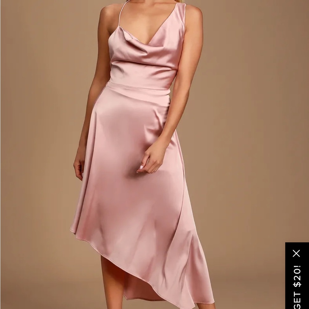 Lulus Satin Dress - XS - Worn once
